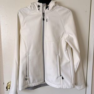 White winter jacket.